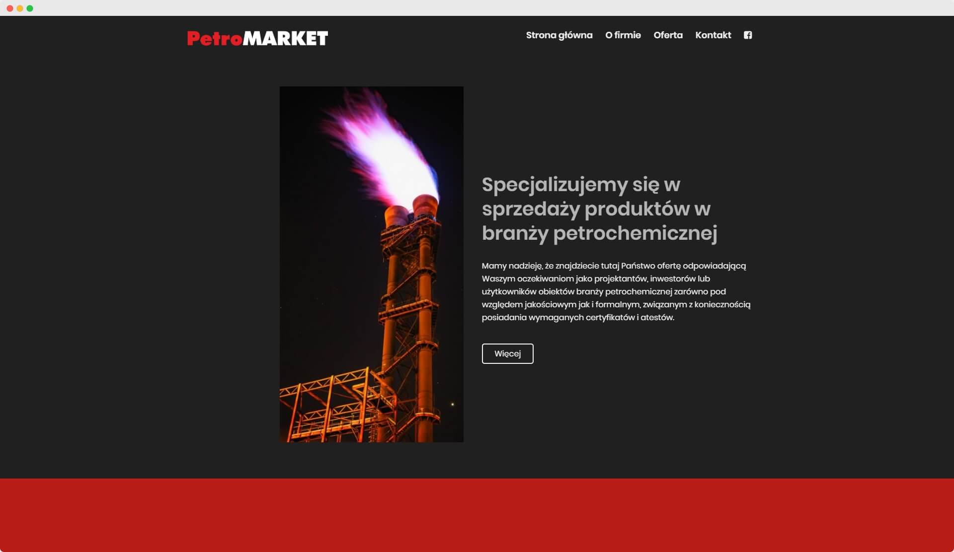 Petromarket - realizacja widok na komputerze Petromarket - realizacja widok na komputerze